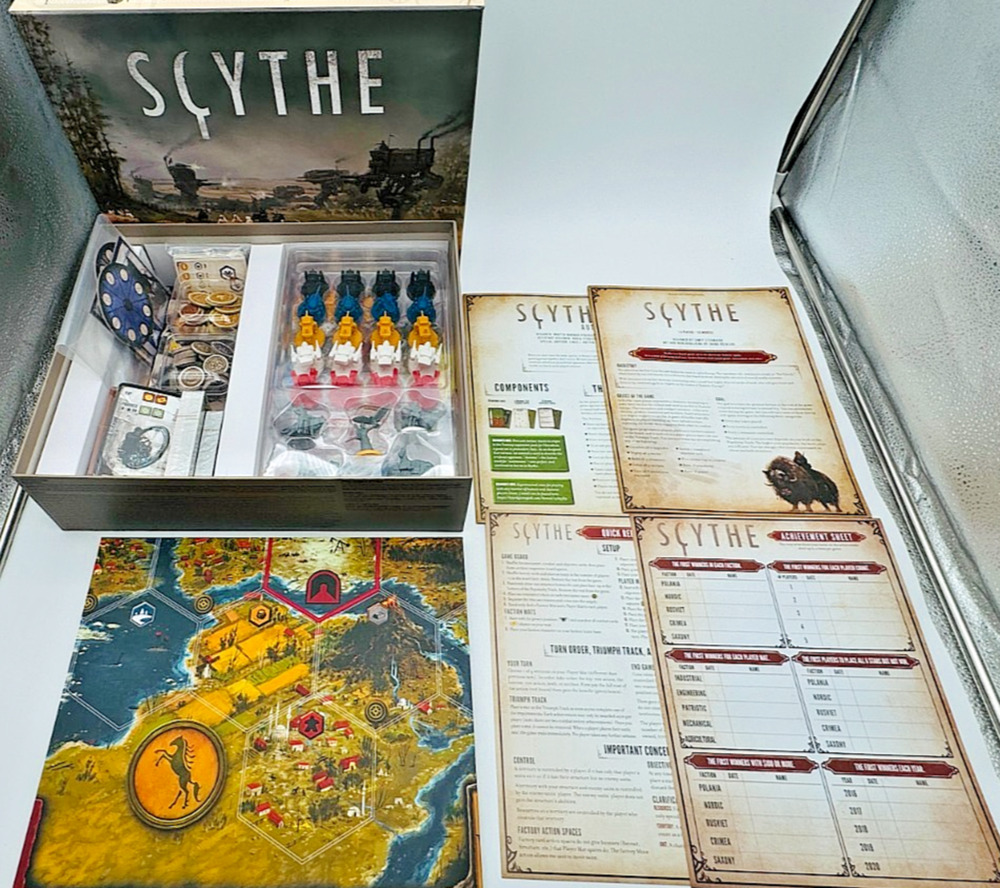 Scythe Board Game Stonemaier Games COMPLETE Some Components Factory Sealed